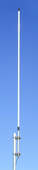 Omni-directional UHF scaled collinear, white, 520-960MHz, specify 1.5% bandwidth, 250W, 6dBd – 3.0m